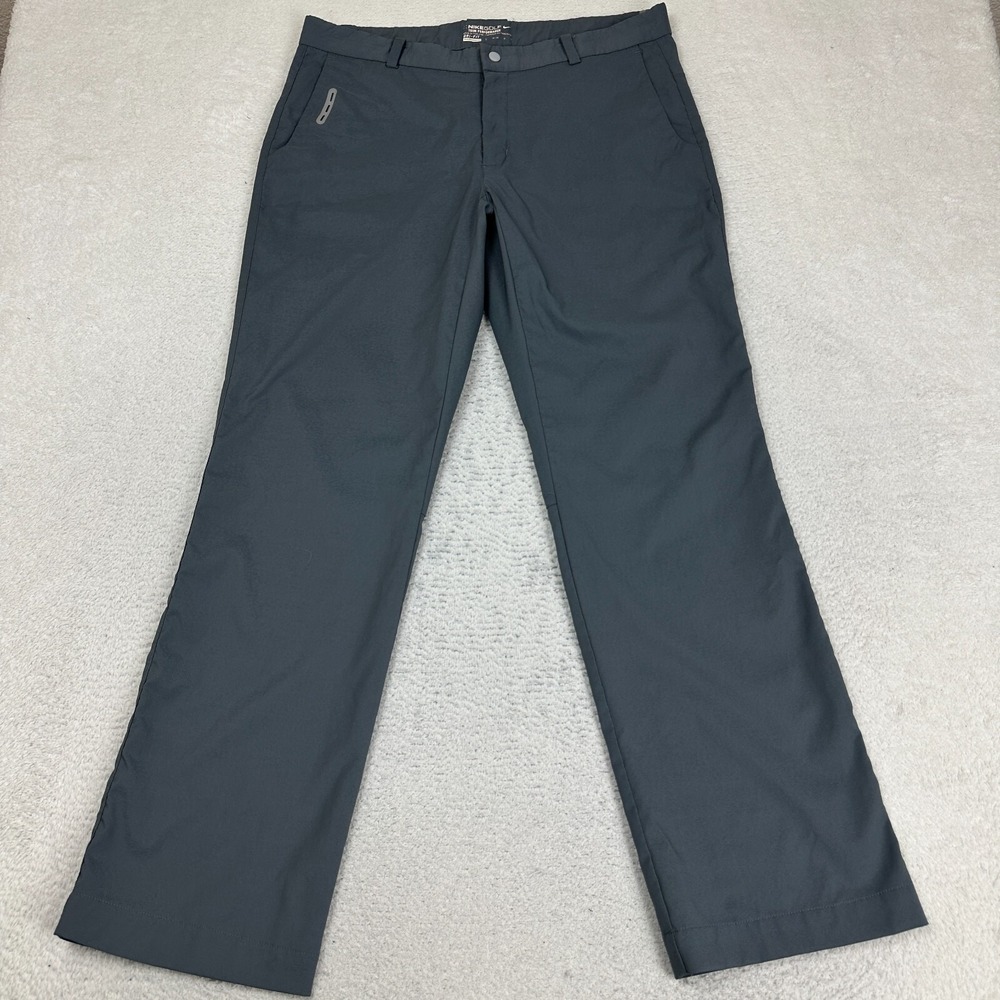 Nike Golf‎ Modern Tech Performance Pants 36x32 Dri-Fit Grey 509737-021